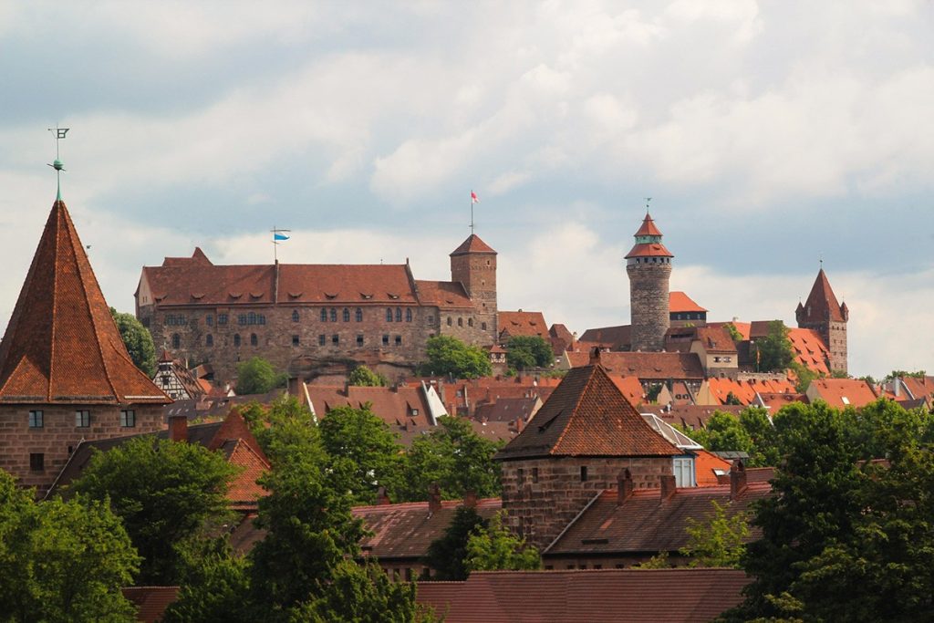 Full view of Nuremberg Castle called Kaiserburg and one of the best things to do in Nuremberg