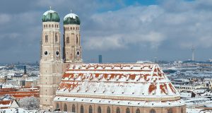 The Church of Our Lady (Fraunkirche) in Munich in Winter