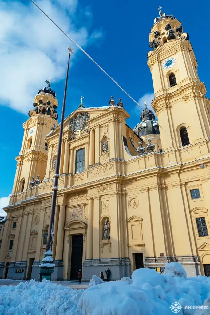 The Theatinerkirche church - one of the many things to do in Munich in Winter