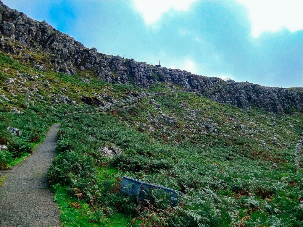 The trail down towards the Neist Point Lighthouse