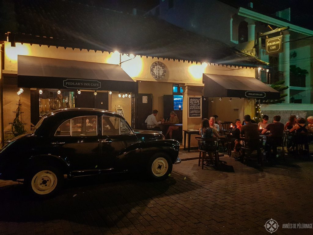 Tourists in a bar in Galle - Is Sri lanka safe at night? Well, i found it to be so, but not sure if I'd walk around as a solo female traveler