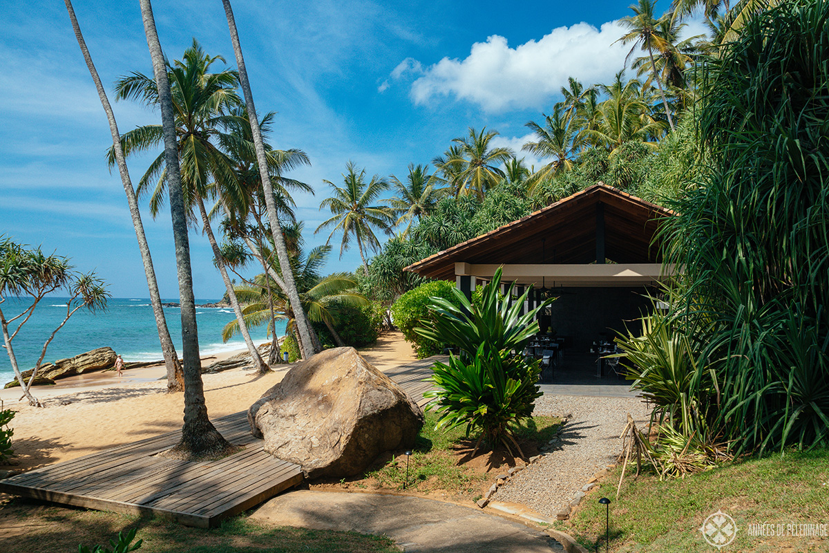 The beach restaurant where lunch and dinner (grill only) is served