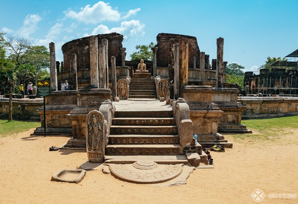 A buddhist temple at Polonnaruwa Sri Lanka