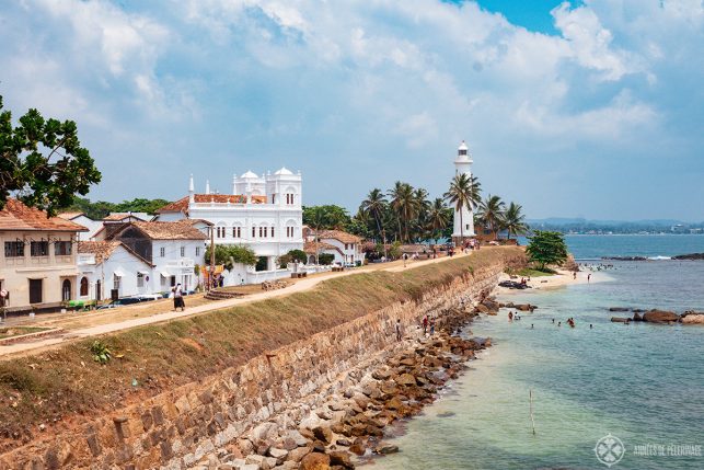 Galle Fort and its famous Lighthouse in Sri Lanka