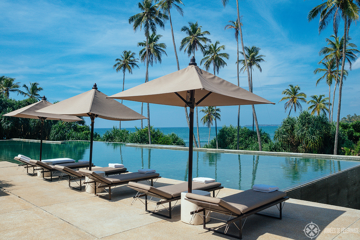Another view of the main pool at Amanwella - the best luxury beach resort in Sri Lanka?