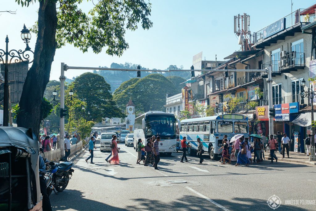 The traffic in Kandy - Is Sri Lanka safe? Depends, the trafic certainly isn't!