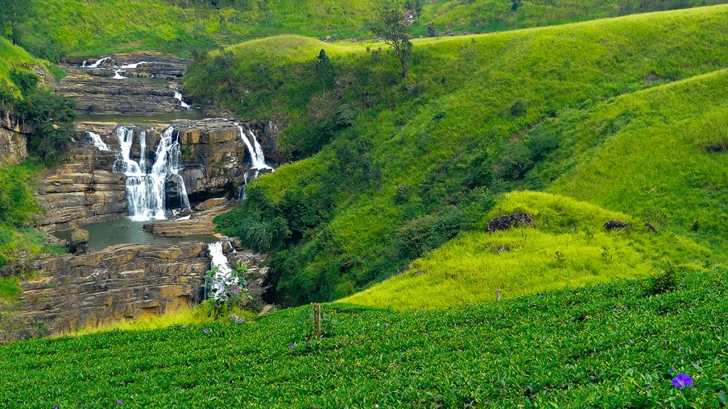 St. CLair's waterfall near Talawakelle in Sri Lanka