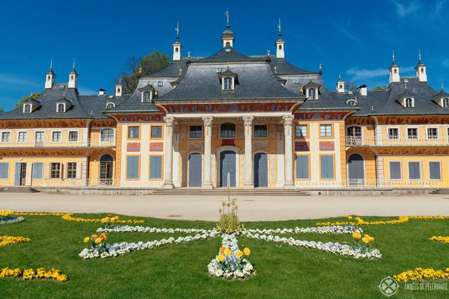 Close-up of the Bergpalais of Pillnitz castle, near Dresden, Germany