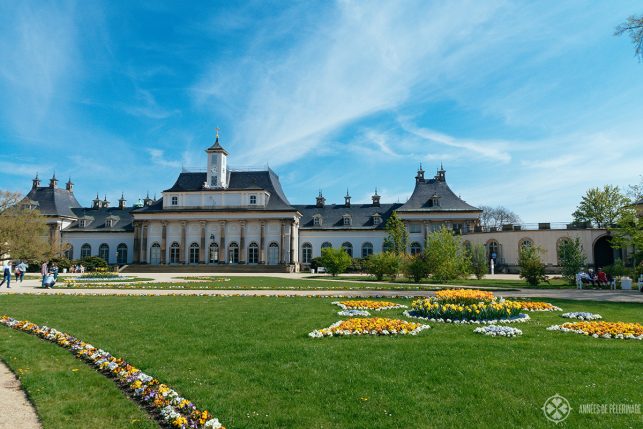 The Neue Palais in the center of Pillnitz Castle - the newest addition to the baroque masterpiece