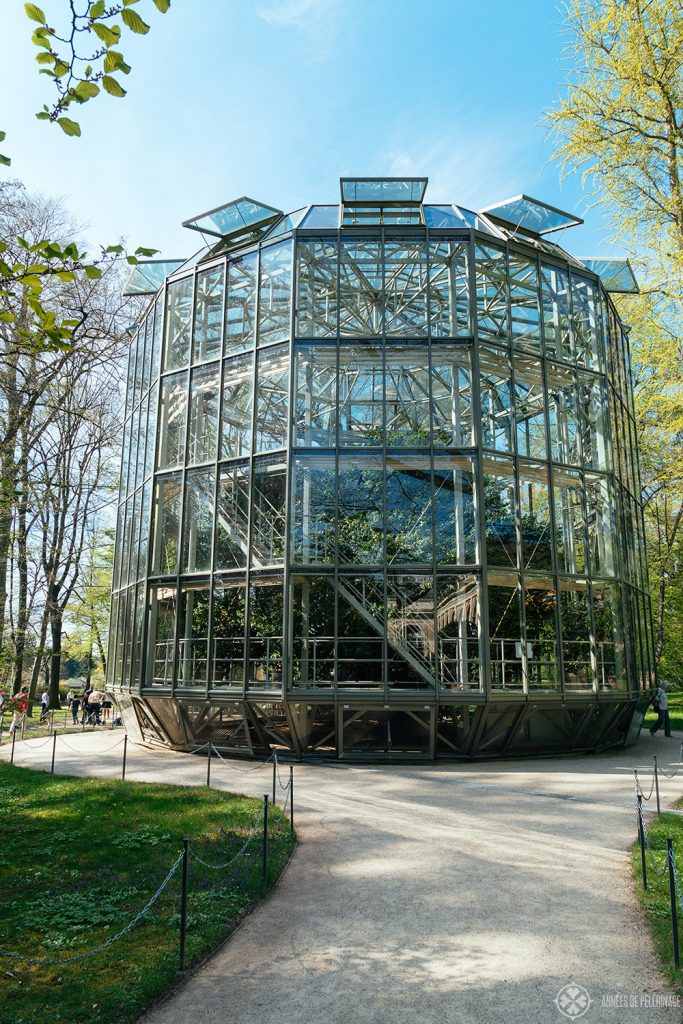 The grand camellia greenhouse in the park of Pillnitz castle, near Dresden