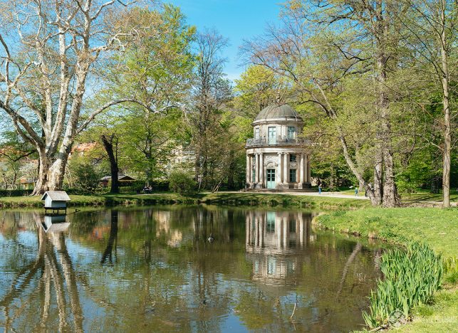 The English Pavilion in the park of Pillnitz castle, near Dresden, Germany