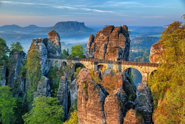How to visit the Bastei Bridge on a day trip from Dresden, Germany - everything you need to know to plan your hiking tour to Saxon Switzerland