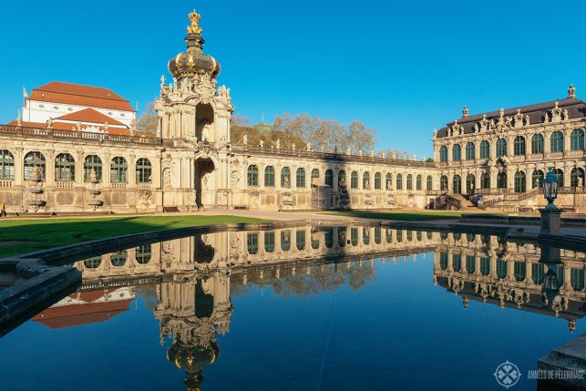 The Zwinger very early in the morning and without the crowds