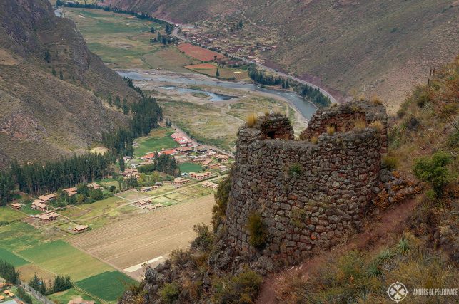 View of the Sacred Valley from Pisac ruins - just a short day trip from Cusco away