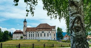 The Wieskirche pilgrimage church in Steingaden - only a short day trip from Munich away