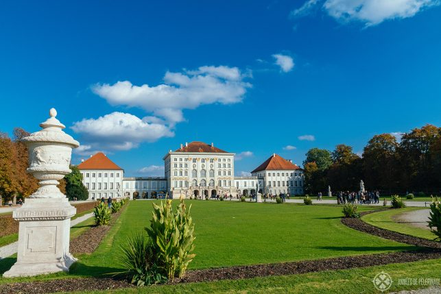 The park of Nymphenburg palace in Munich, Germany