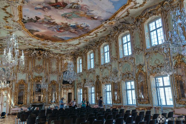 The festival hall inside the Schaetzlerpalais