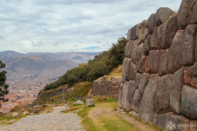 The path leading towards Sacsayhuaman from Cusco - it's not a long hike, but can be quite strenous due to the high altitude