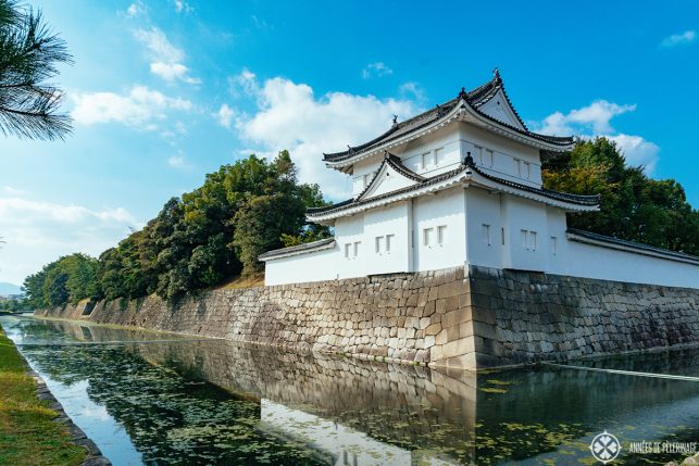 The gigantic moat around Kyoto castle - one of the top highlights in Japan