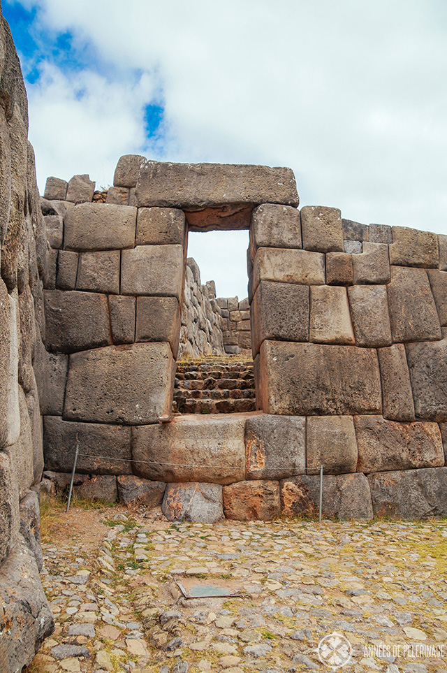 One of the doors on the upper tiers of Sacsayhuaman in Cusco, Peru