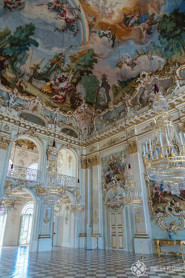 The Steinerner Saal in the center of Nymphenburg palace in Munich, Germany