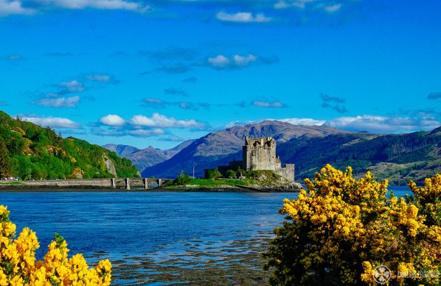 The Eilean Donan Castle in Scotland, not far from the Isle of Skye