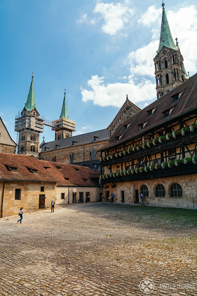 Inside the Old Court (alte hofhaltung) in Bamberg