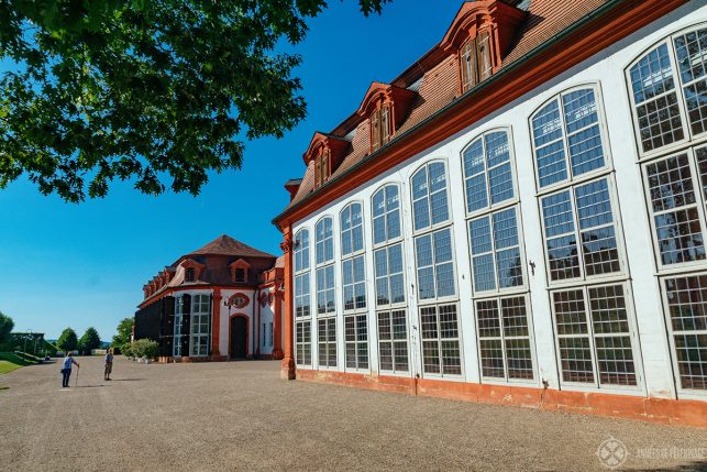 The huge orangery of Seehof palace a bit further outside Bamberg