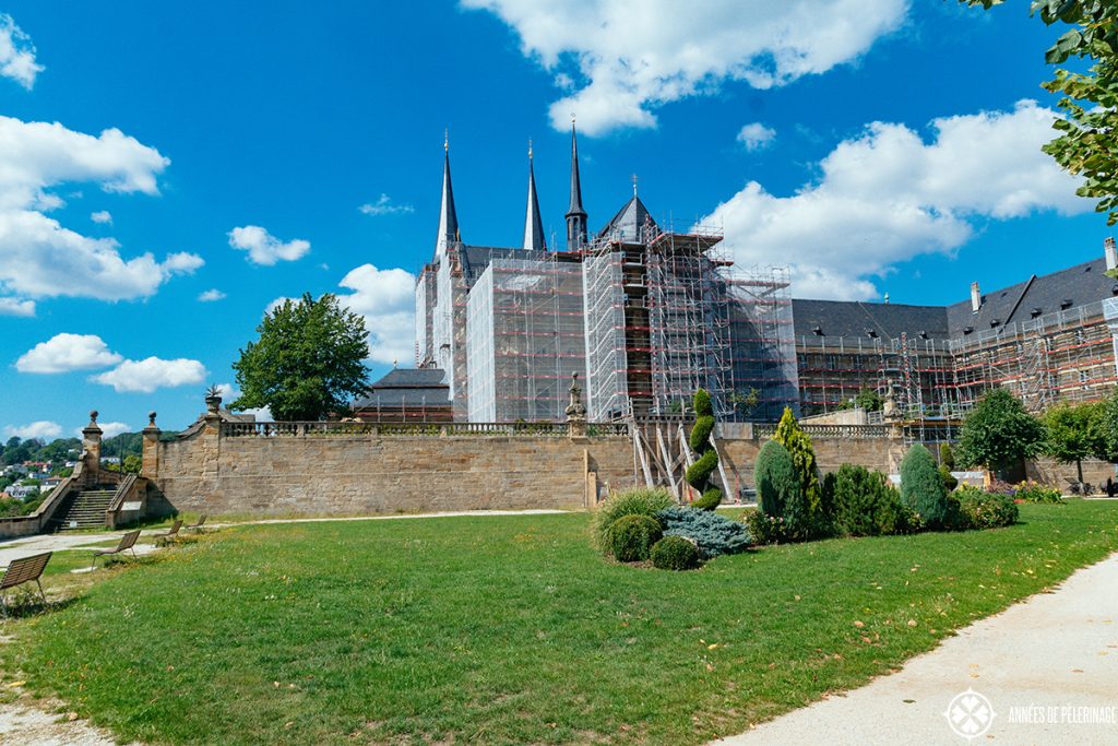 Ongoing constructions for St. Michael's Abbey in Bamberg.