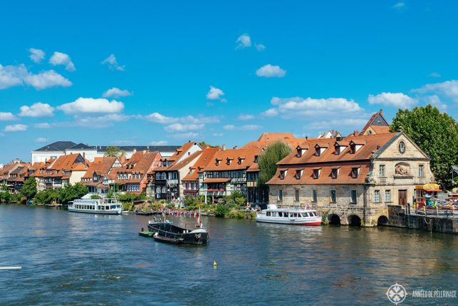 KLein Vendig, little venice, only a short walk away from the Old town hall and one of the best free things to see in Bamberg.