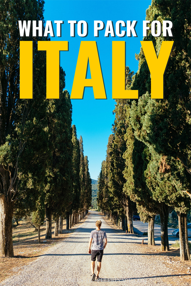 What to pack for Italy - a detailed Italy packing list with everything you need to bring for a perfect trip. Do not forget  these items - no matter if you are visiting in Winter, Summer, Spring or Fall
