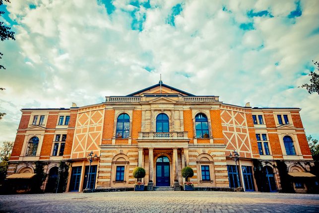 The Festspielhaus opera in Bayreuth, Germany where the annual Richard Wagner Festival takes place