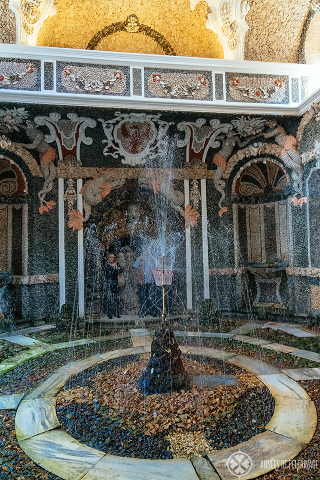 The fantastical artificial Grotto inside the Old Palace of the Eremitage in Bayreuth