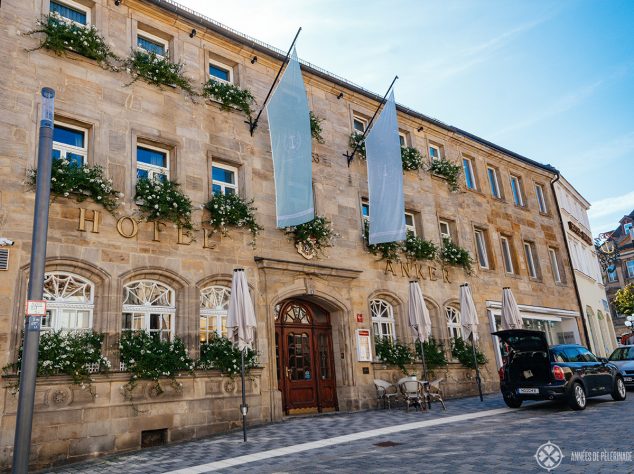 The historic Hotel Goldener Anker in Bayreuth, Germany