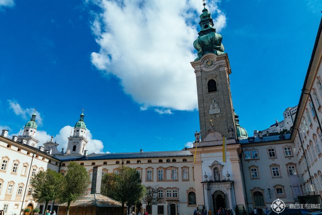 Courtyard of the St. Peter's Abbey in Salzburg, Austria