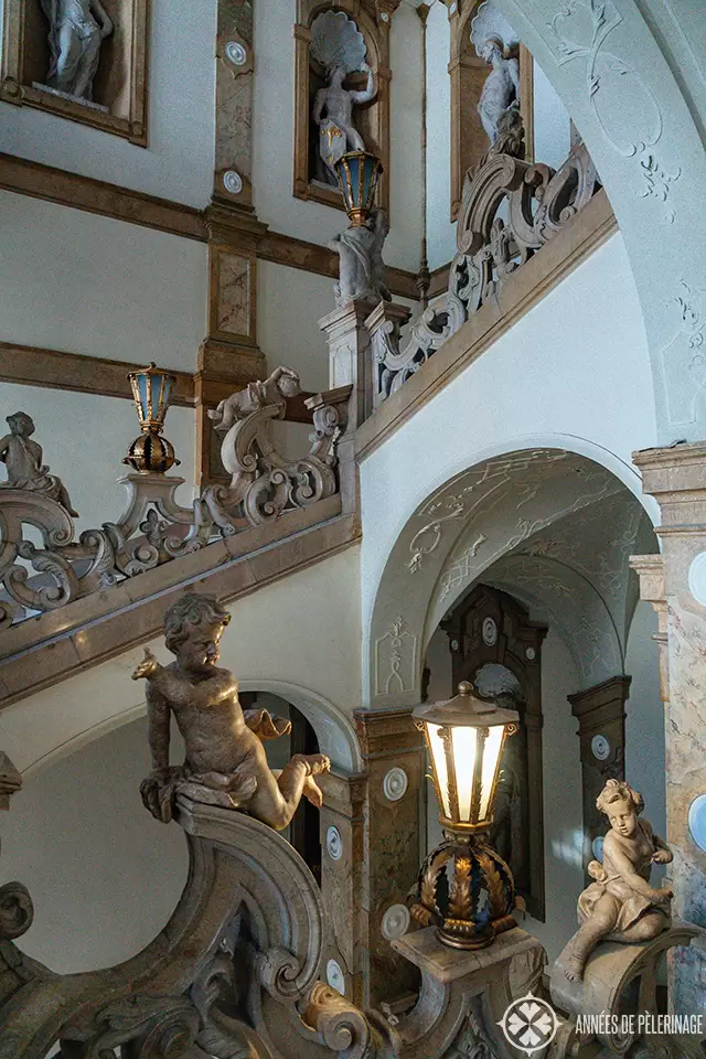 The famous staircase of Mirabell Palace