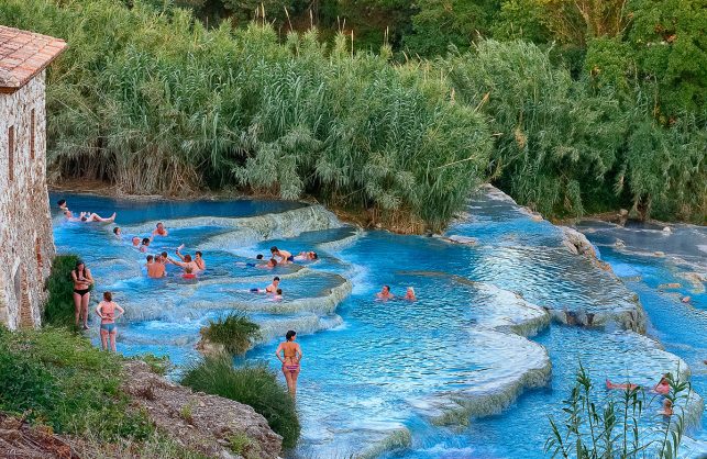 The Terma di Saturnia in the south of Tuscany