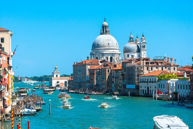 View of the Canale Grande in Venice