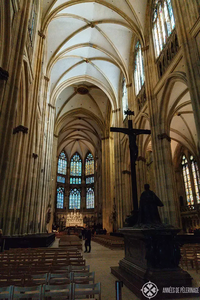 Inside St. Peter's Cathedral in Regensburg