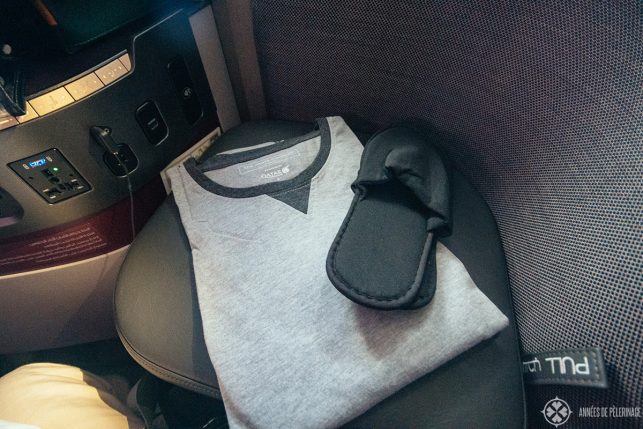 The sleepwear you get in business class on long-haul flights by Qatar Airways