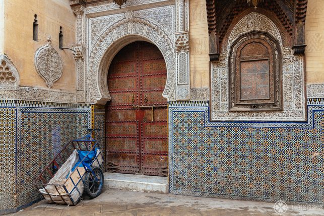 One of many beautiful doorways in Fez