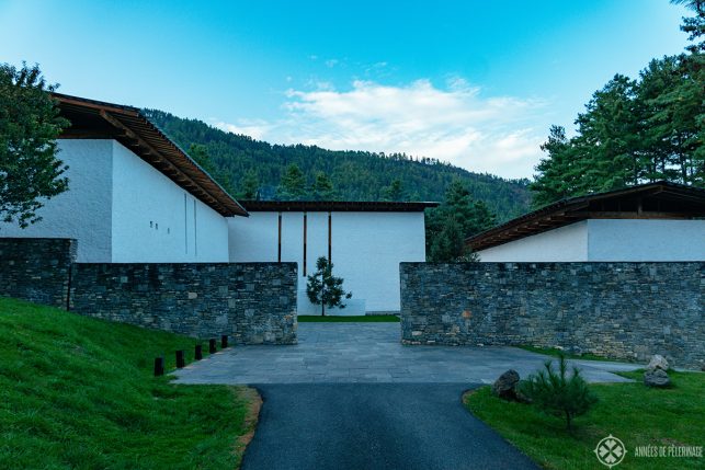 The entrance of Amankora Thimphu in the capital of Bhutan