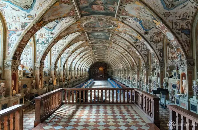 The antiquarium inside the Munich Residence palace