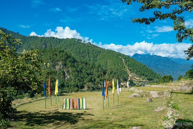 the beautiful archery ground of the Punakha lodge