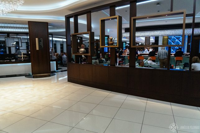 Inside the Business Class Lounge in T3 Abu Dhabi airport