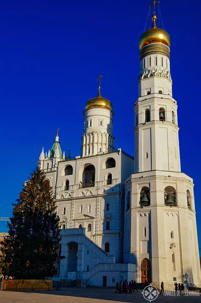 The Ivan the Great Bell Tower inside the Kremlin in Moscow