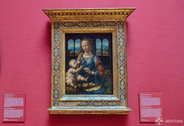 Leonardo da Vinci's Madonna of the Carnation in the Alte Pinakothek - one the best art museums in Munich