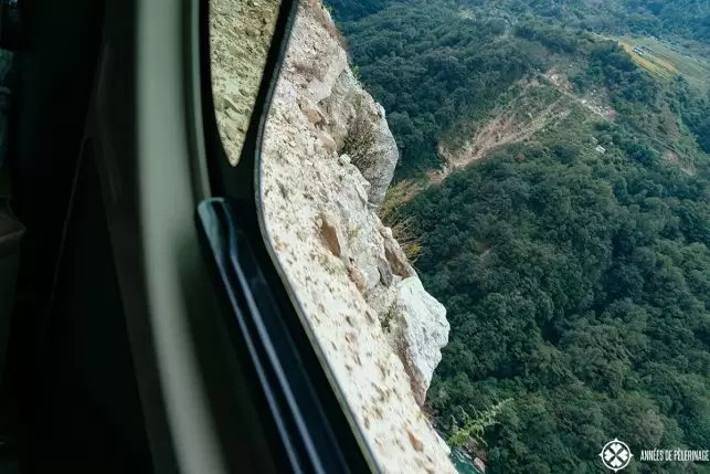 The road situation in Bhutan