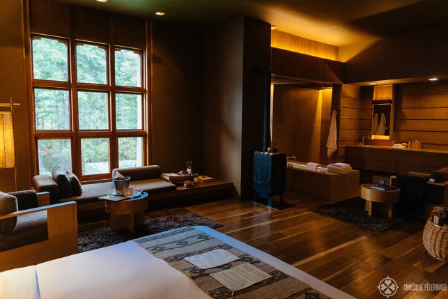 The typical layout of the rooms at Amankora Bhutan