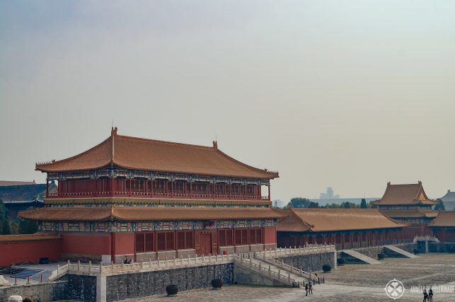 The gate of Auspicious Harmony in the Inner Court of the Forbidden City in Beijing